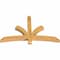 Ekena Millwork Davenport Rough Sawn Timber Gable Bracket, Western Red Cedar, 60"W x 38"H x 4"D x 4"F, 15/12 Pitch GBW060X38X0404DAV00RWR - alternate 3